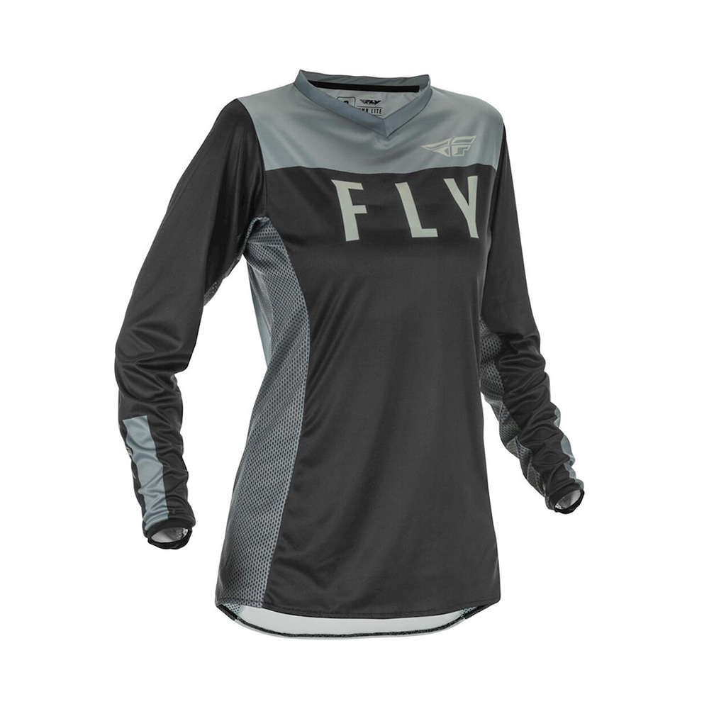 Джерси FLY RACING WOMEN'S LITE черная/серая (женская 2021)  M