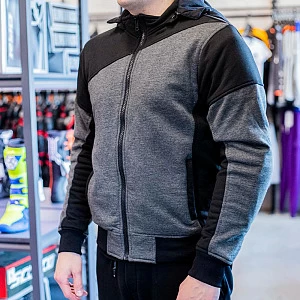 Мотокуртка мужская Hoody MCP (сер/черн, L)
