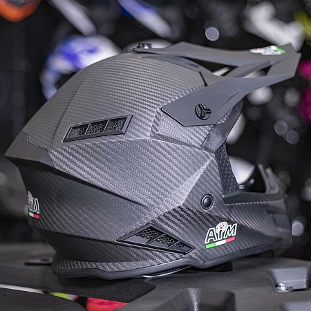 Шлем кроссовый AiM RH855 Carbon 3K