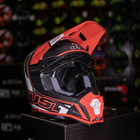Шлем кроссовый JUST1 J22 Carbon Fluo