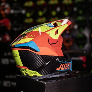 Шлем кроссовый JUST1 J22 Carbon Adrenaline