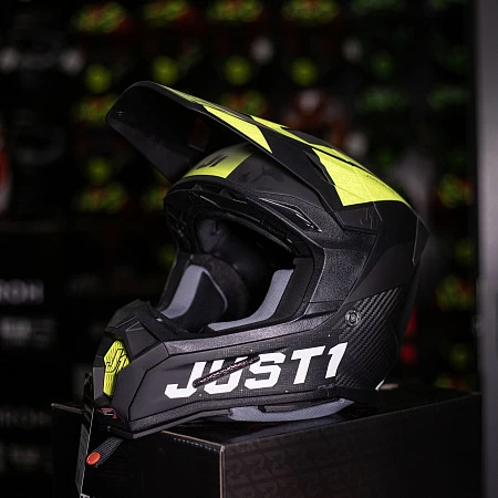 Шлем кроссовый JUST1 J22 Carbon Adrenaline